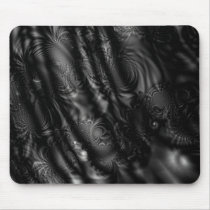 Black Lace Fractal Mouse Mats