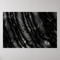 Black Lace Fractal Print