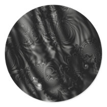 Black Lace Fractal Sticker