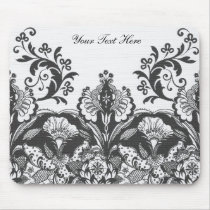Black Lace<Grey> Mousepad