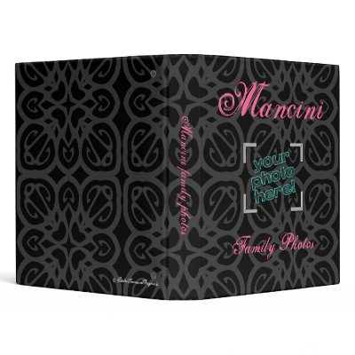 "Black Lace" Personalized Family Photo Album by StellaKarmine