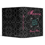 "Black Lace" Personalized Family Photo Album binders