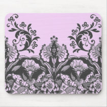 Black Lace<Pink> Mousepad