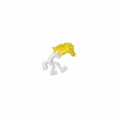 Black Ladies Yellow Horse polo shirt by YellowHorse