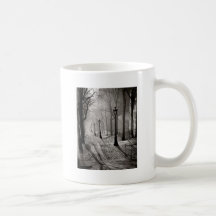 Black lamps coffee mugs