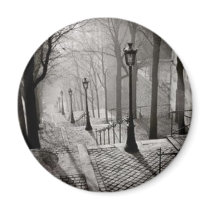 Black lamps refrigerator magnet