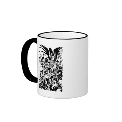 Black Lantern Corps - Black and White Coffee Mug by greenlantern