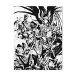 Black Lantern Corps - Black and White Post Cards