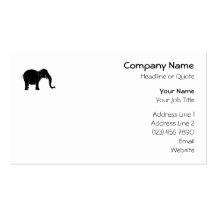 Black Laughing Elephant. Business Card