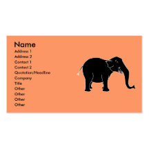 Black Laughing Elephant. Business Cards