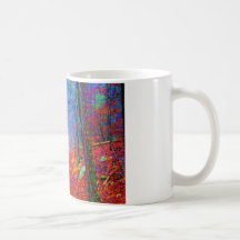 Black Light Forest Oil Painting Mugs