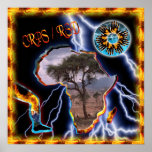 Black Lightning CRPS/RSD Awareness Africa  Poster