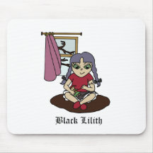 Black Lilith Alfombrilla De Ratón