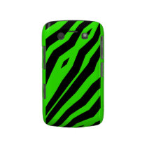 Black & Lime green Zebra Blackberry phone  Case Blackberry Bold Case