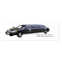 Black Limo Limousine Business Cards