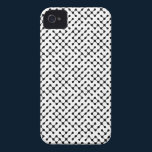 Black Lined Dots Patterned iPhone4 Case casemate cases
