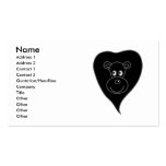 Black Lion Cartoon Business Card Template