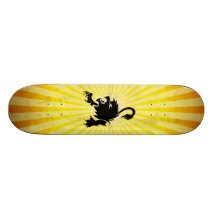 Black Lion; Leo Custom Skate Board