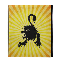 Black Lion; Leo iPad Folio Case