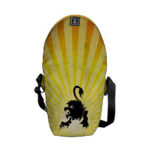 Black Lion; Leo Messenger Bags
