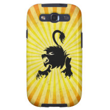 Black Lion; Leo Samsung Galaxy SIII Covers