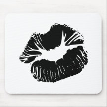 Black Lips Mouse Mats