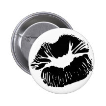 Black Lips Pinback Buttons