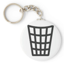 black litter bin icon keychains