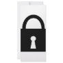 black lock icon rack card template