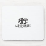 Black Logo Abq bocce Club Mousepad