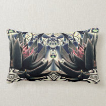 Black Lotus lumbar pillow by Whimzwhirled pillows