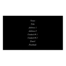 Black Magic Business Card