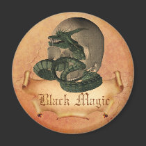 Black Magic Skull magnets