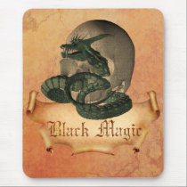 Black Magic Skull mousepads