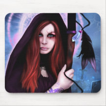 Black Magic Woman Mousepad