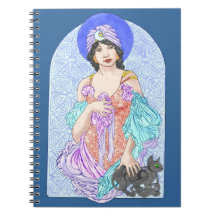 Black Magic Woman Spiral Note Books