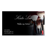 Black Make-up brush cosmetology business cards