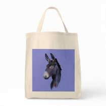 Black Mammoth Donkey Portrait Bags