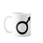 black man male sign icon coffee mug