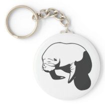 Black Manatee Keychains