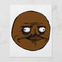 Black Me Gusta Rage Face Meme Full Color Flyer