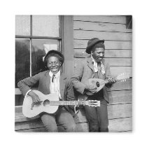 Black Men Playing Guitar, 1902 Fridge Magnet