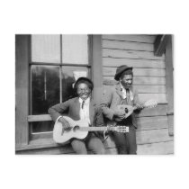 Black Men Playing Guitar, 1902 Post Cards