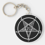 black metal, baphomet, lord of darkness! keychain