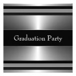 Black Metal Boys Graduation Party Announcement