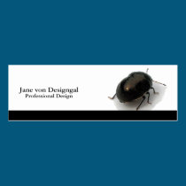 Black Minute Hooded Beetle business cards