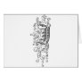 Black Monogram I with Swirls Card