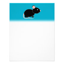 Black Mouse. Custom Invitation