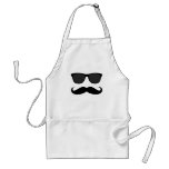 Black Moustache and Sunglasses Humour Gift Apron