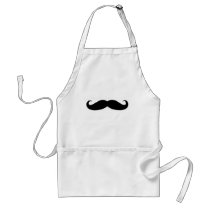 Black Moustache or Black Moustache for Fun Gifts Aprons